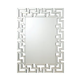 Coaster Forman Interlocking Greek Frameless Wall Mirror Silver Model 901786
